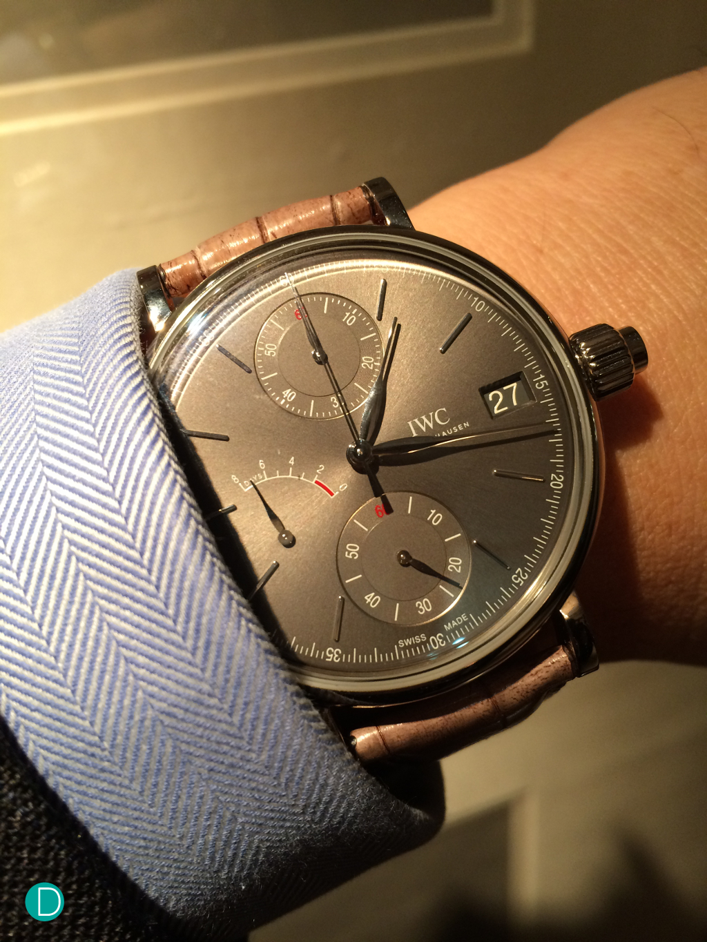 Pre Watches and Wonders 2015: Introducing the IWC Portofino Hand Wound Monopusher Chronograph