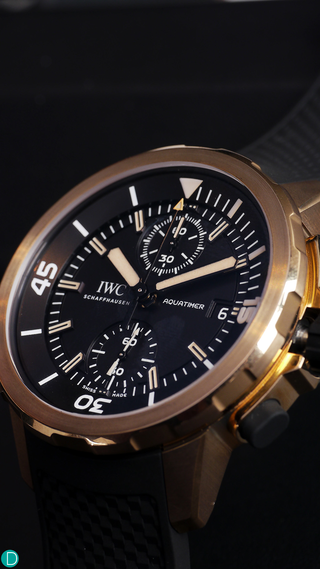 The Aquatimer in bronze, which gives the timepiece a different feel. 