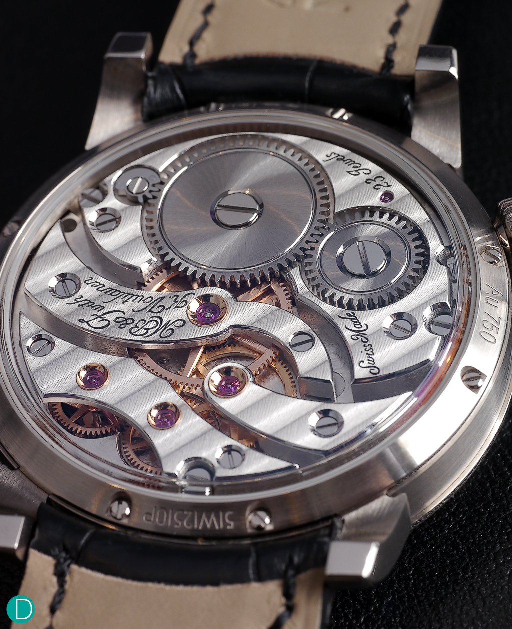 The movement is quite classical in design. With a typical Lepine style layout common in the turn of the last century.  This classical looking movement is quite beautifully finished.
