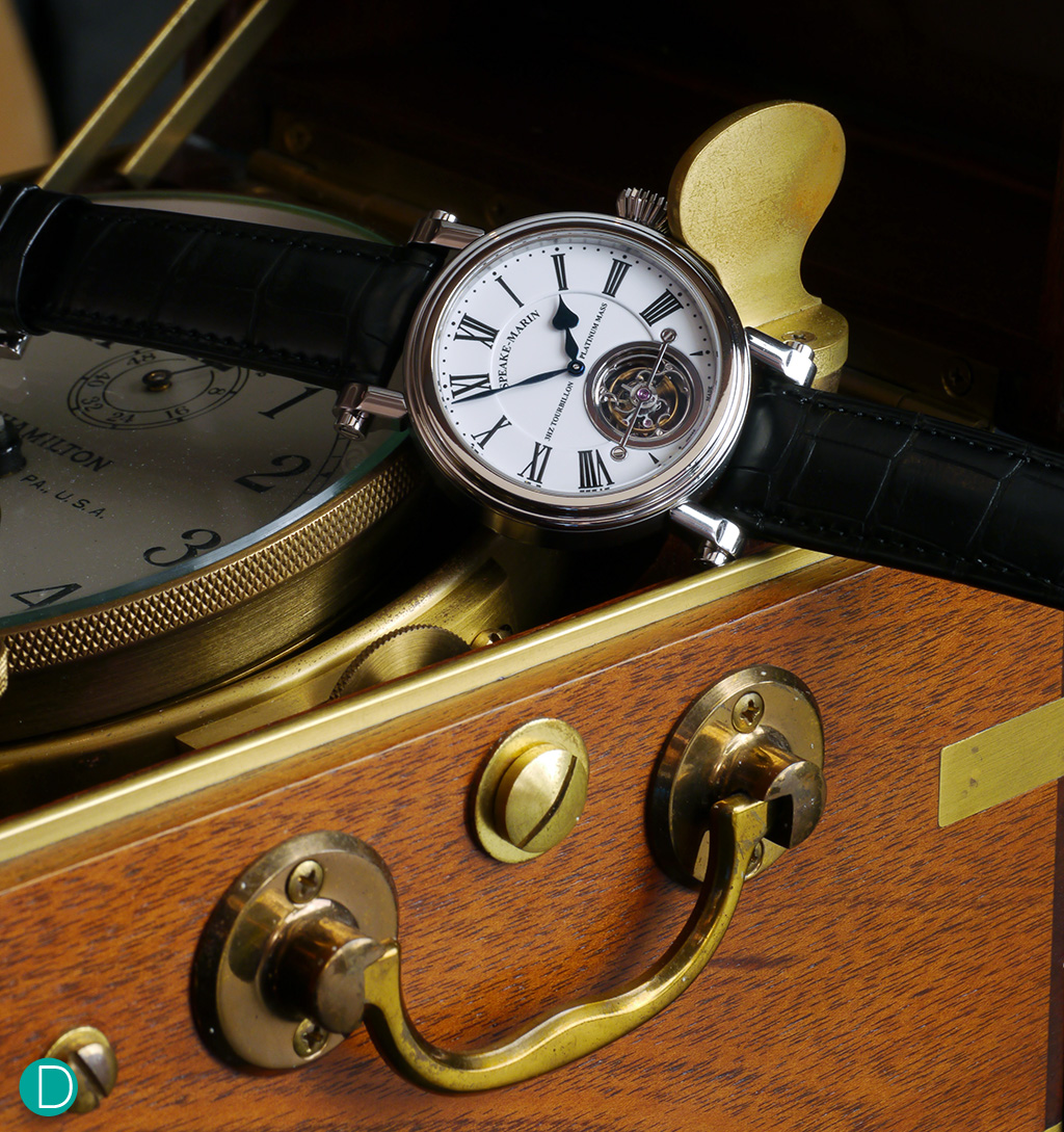 Another shot of the Magister. We like its minimalist design, which allows the tourbilllon to stand out. 