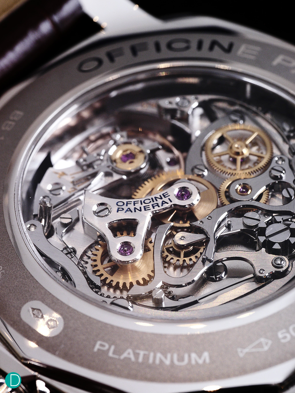 The heart of the 1940 Chronographs- the Calibre OP XXV (based on the Minerva Calibre 13-22).