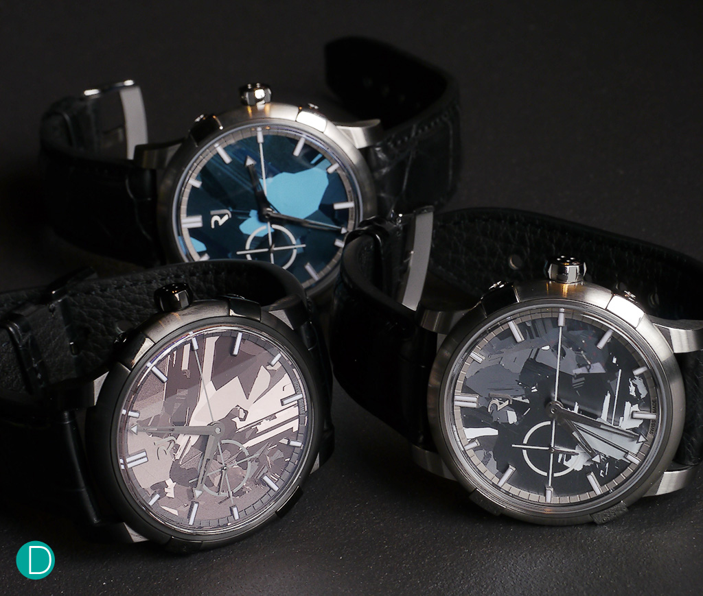 The Romain Jerome Moon-DNA 1969. The watches contains materials such as Silicium and Meteorite. 
