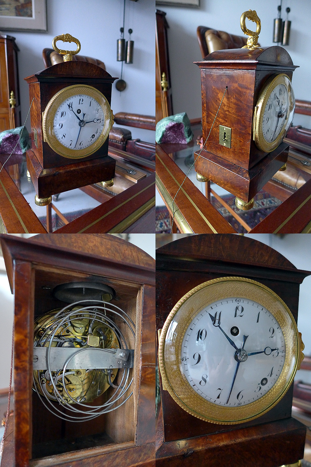 Yet another carriage clock, this time with a quarter repeater and an alarm function.