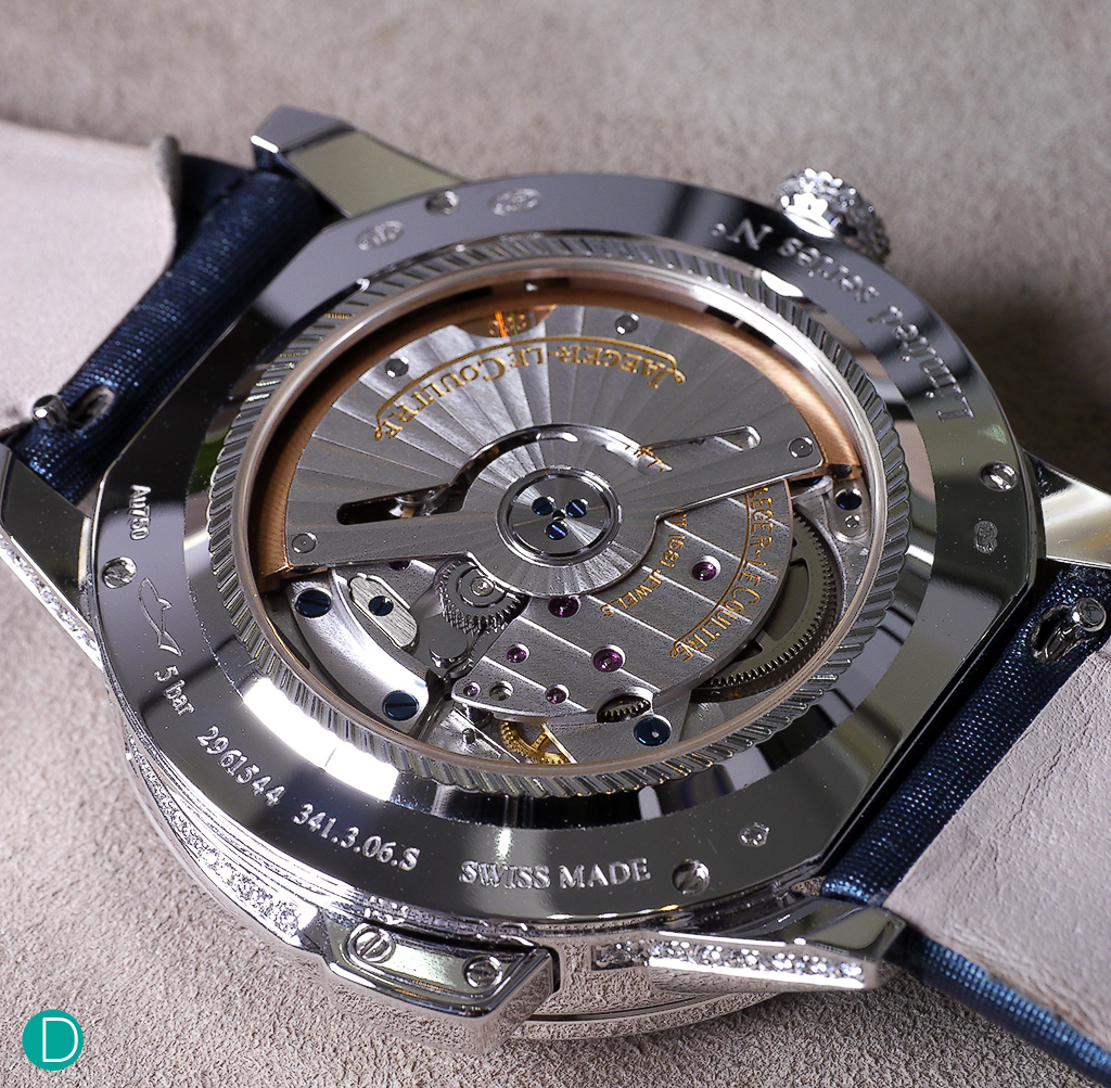 The JLC Caliber 942A. This is a new movement, specially created for this piece. 