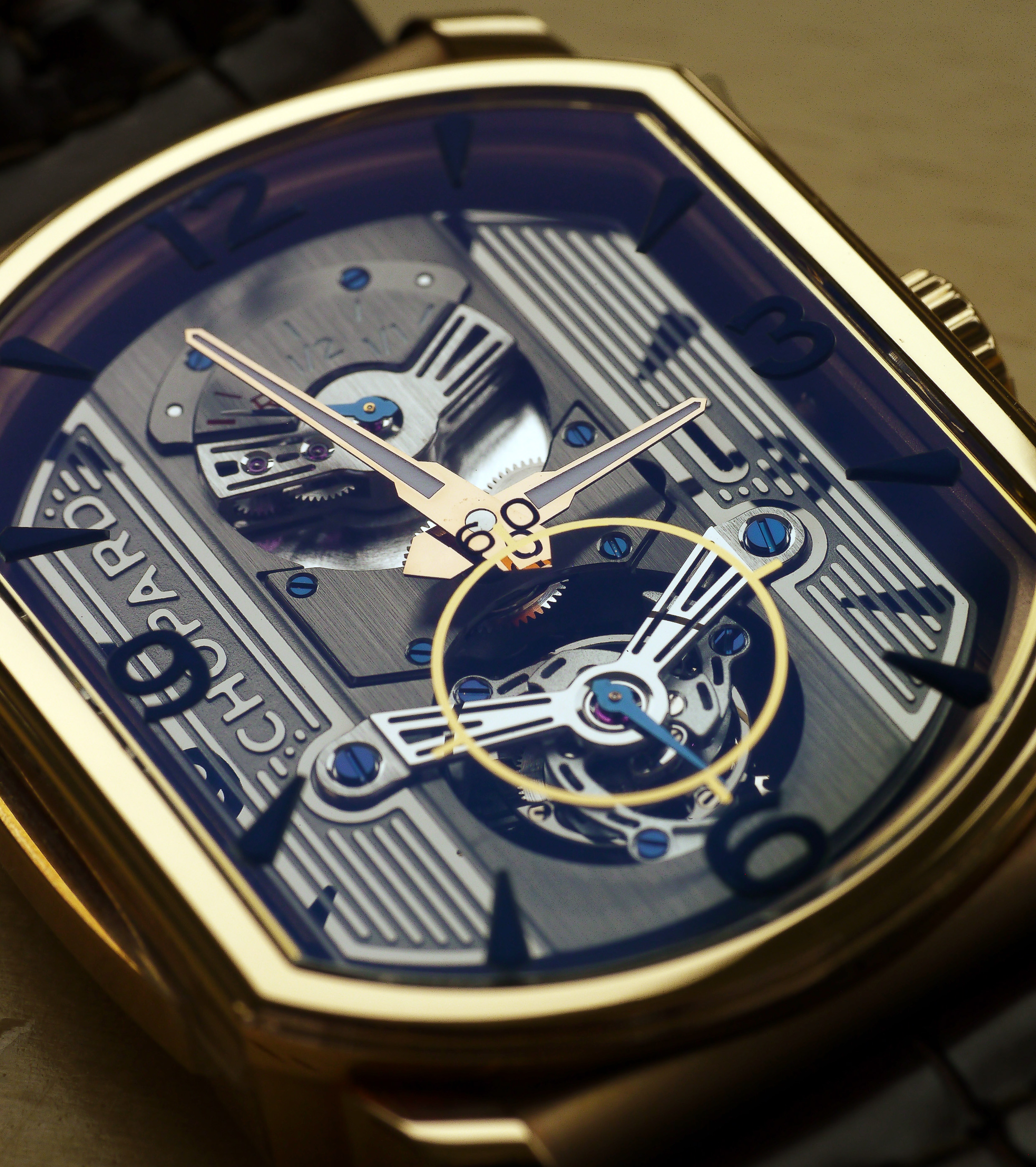 The L.U. Chopard Engine One Tourbillon. A rather technical-looking piece, admittedly. 