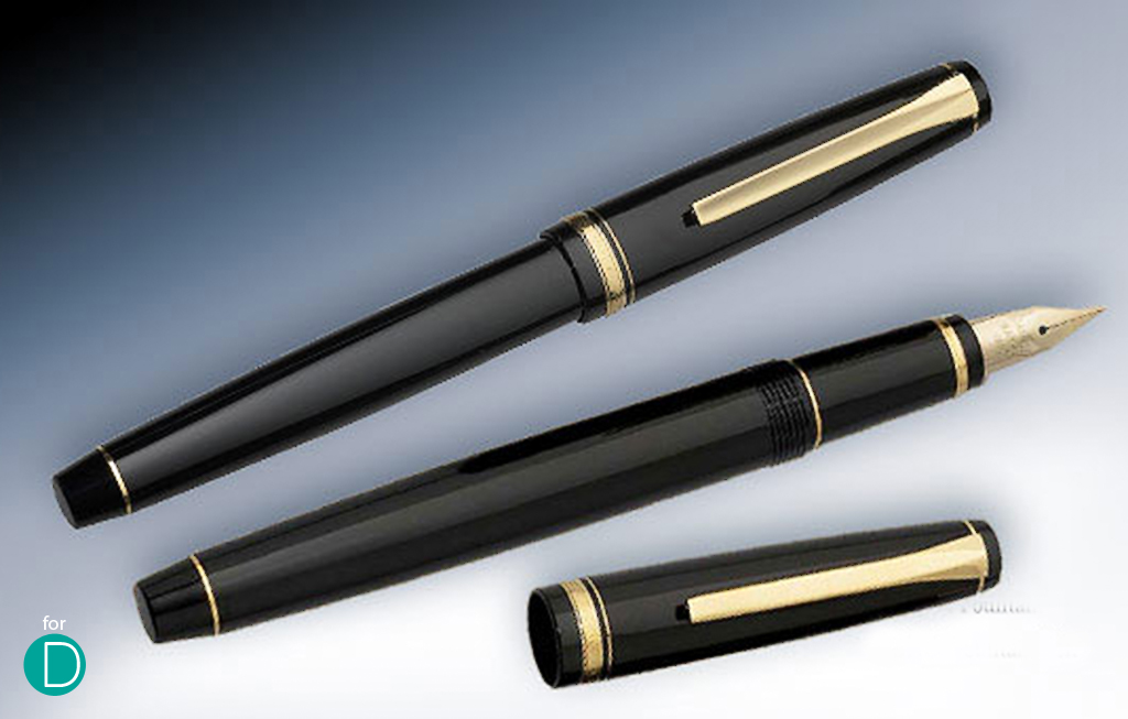 The Namiki Falcon is a well balanced medium sized pen cased in resin. The flexible nib is highly versatile and great for thickness variation in strokes.
