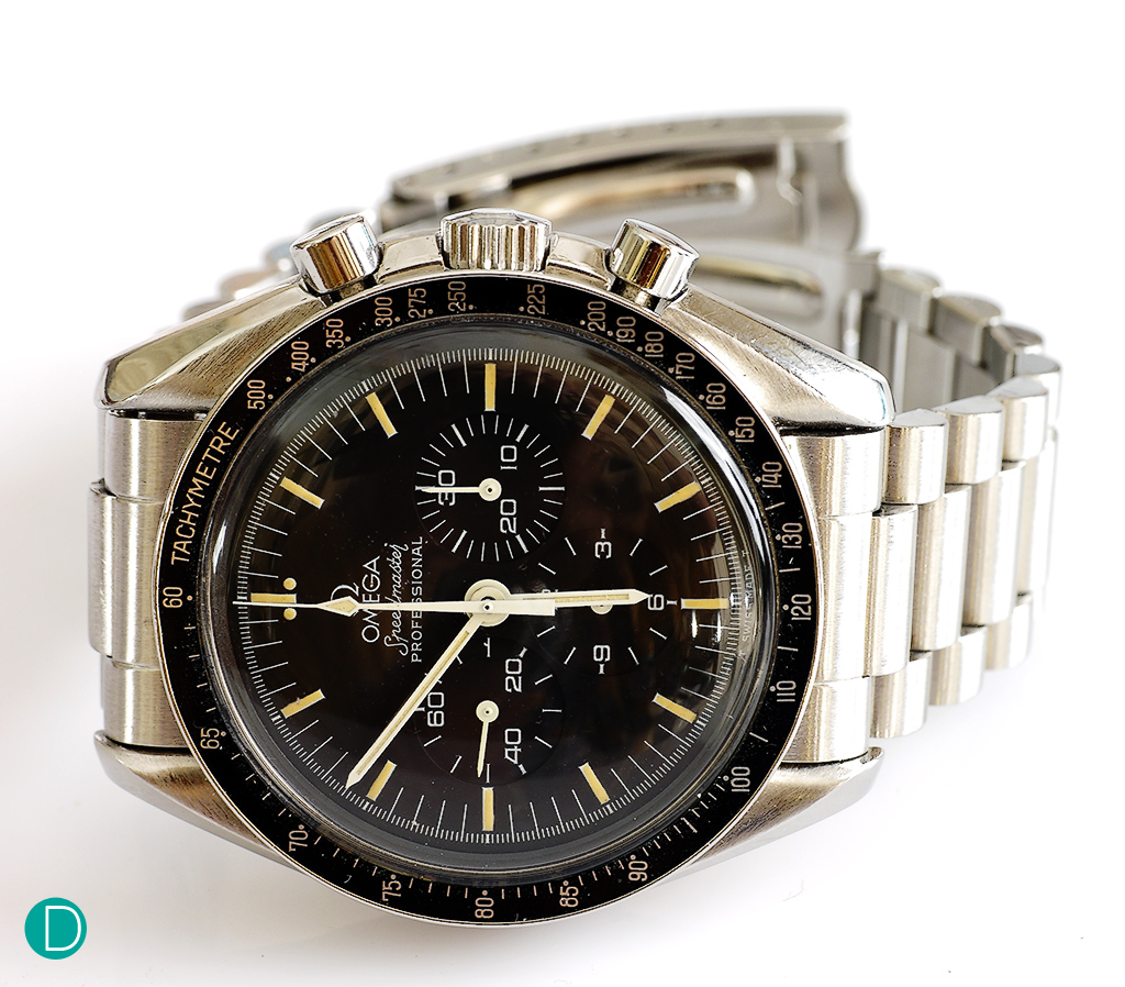 The iconic "Moonwatch". This is a vintage example, fitted with the Calibre 861 movement. 