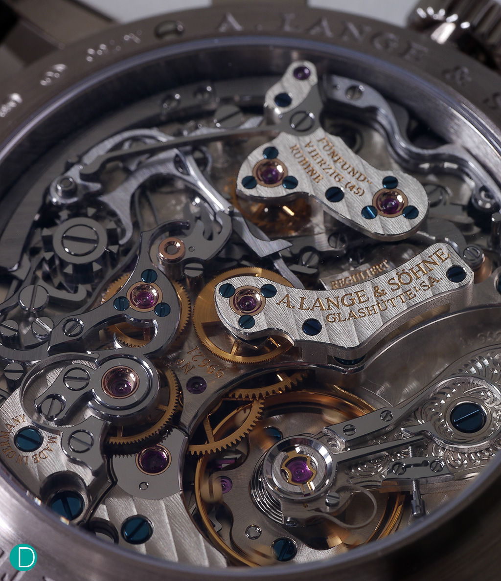 Movement is the exctptional Datograph based L952.1, with a perpetual calendar plate. 