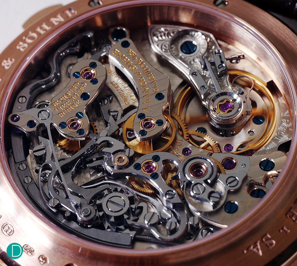 The movement, unchanged, and still totally mesmerising. A design masterpiece, which first made its appearance in 1999.