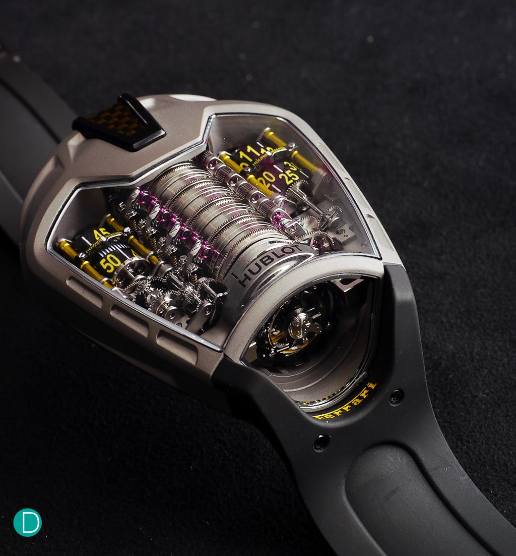 The Hublot MP-05 'LaFerrari". One of the more interesting looking timepieces in recent times. 