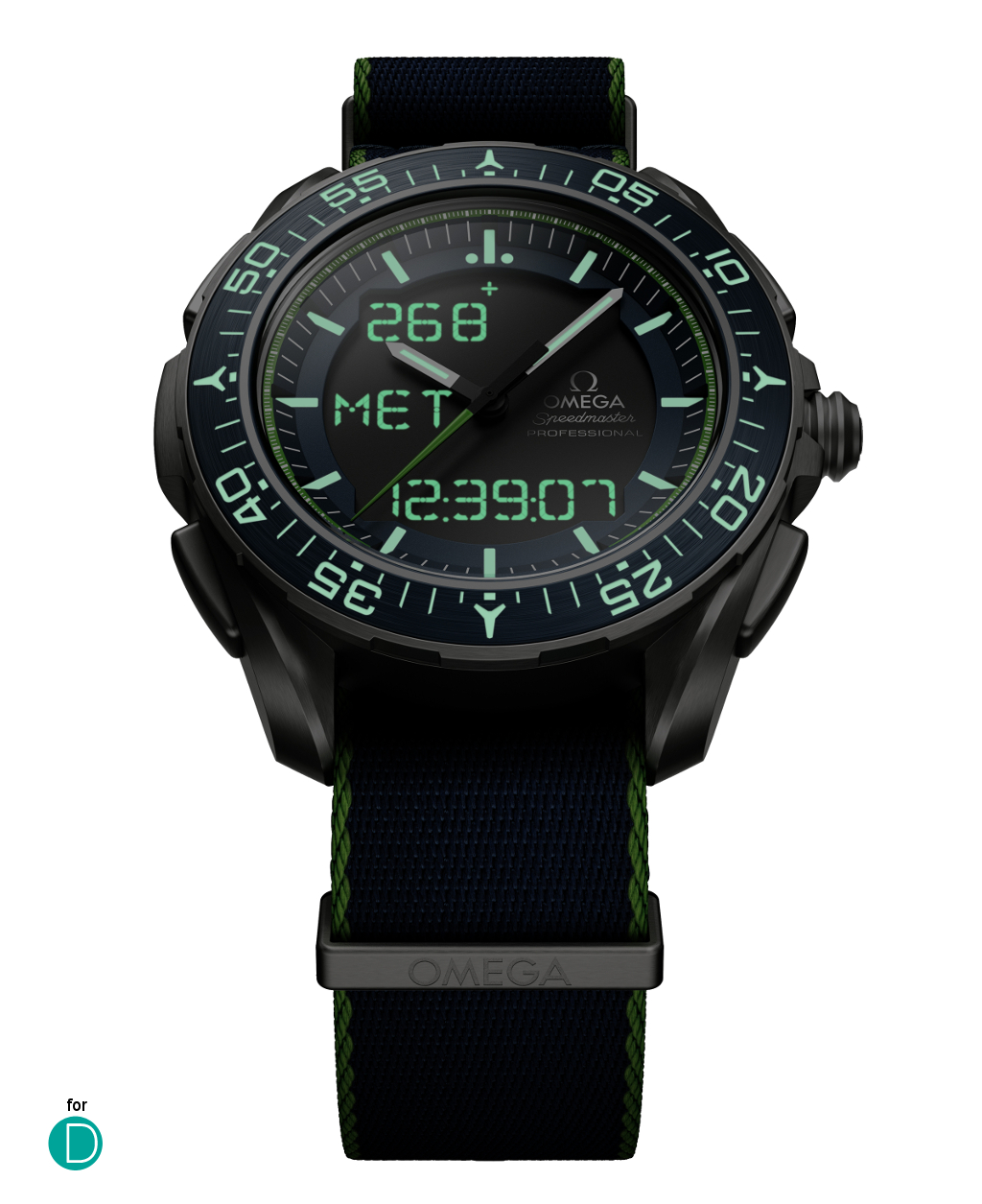 The X-33 is actually a rather handsome watch. This picture shows how the watch will look like in the dark.