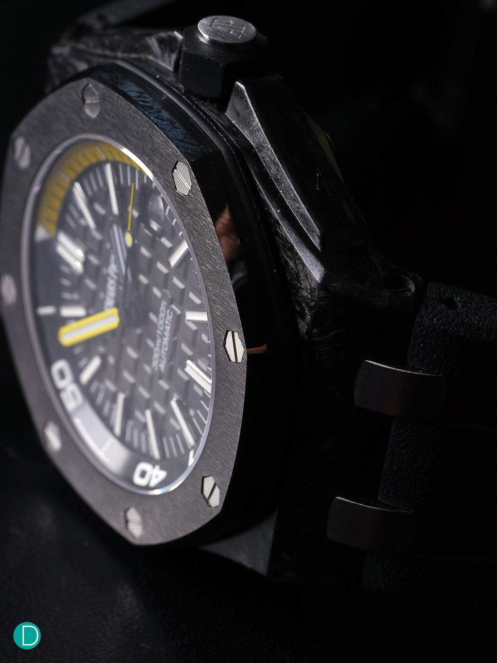 The Audemars Piguet Offshore Diver, in forged carbon.