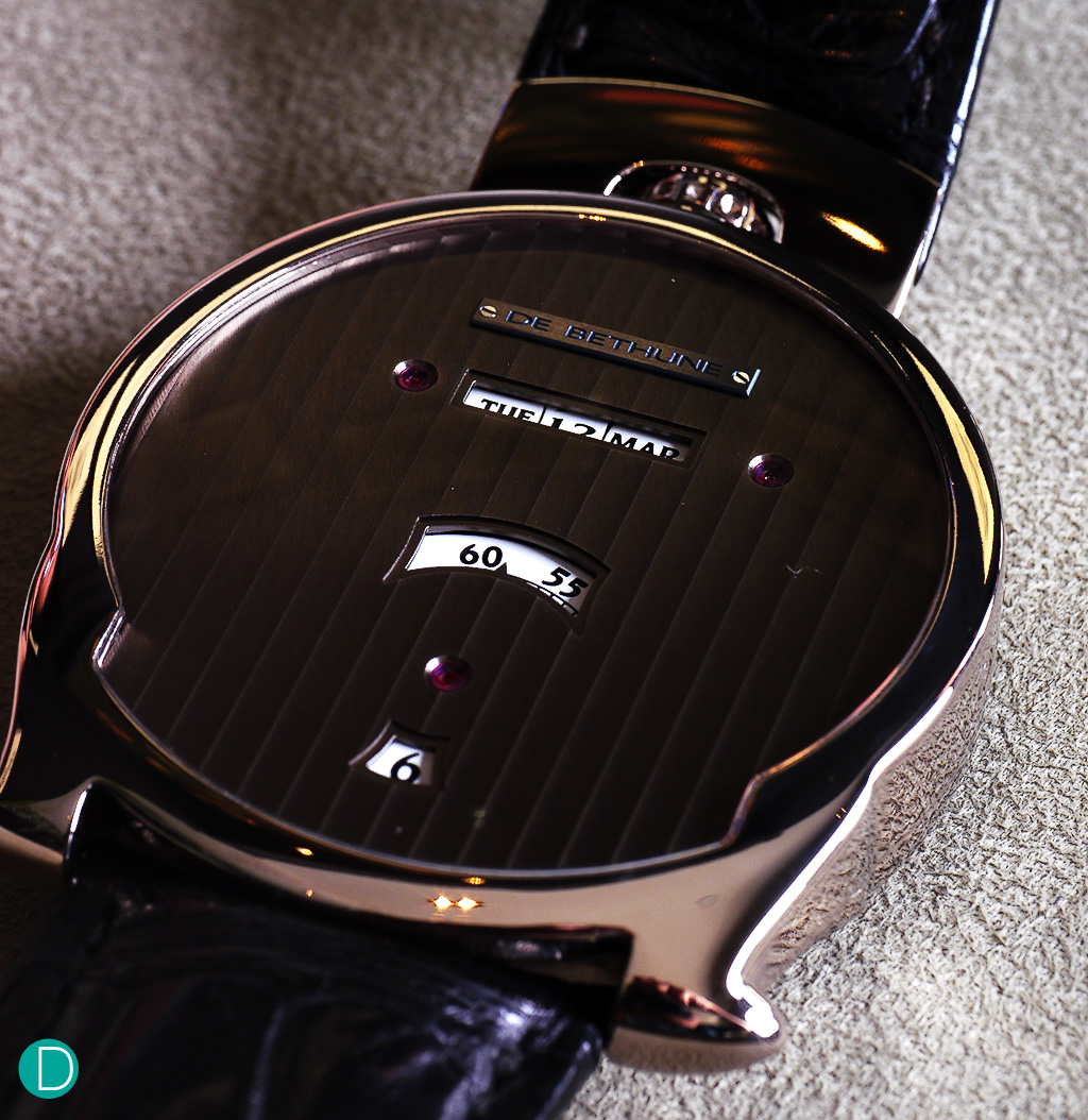 The De Bethune DBS Digital. It looks rather unusual, which sets it really apart from its competitors (if any). 