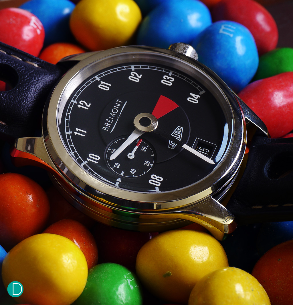 The Bremont Jaguar Mk 1. It design cues are heavily influenced, obviously, by the iconic Jaguar E-Type. 
