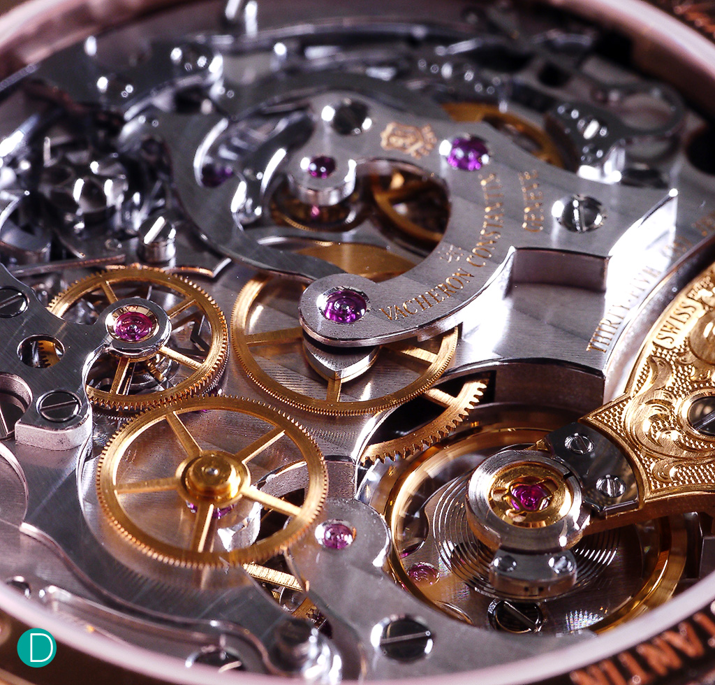 The VC Caliber 3300: in-house developed chronograph.  