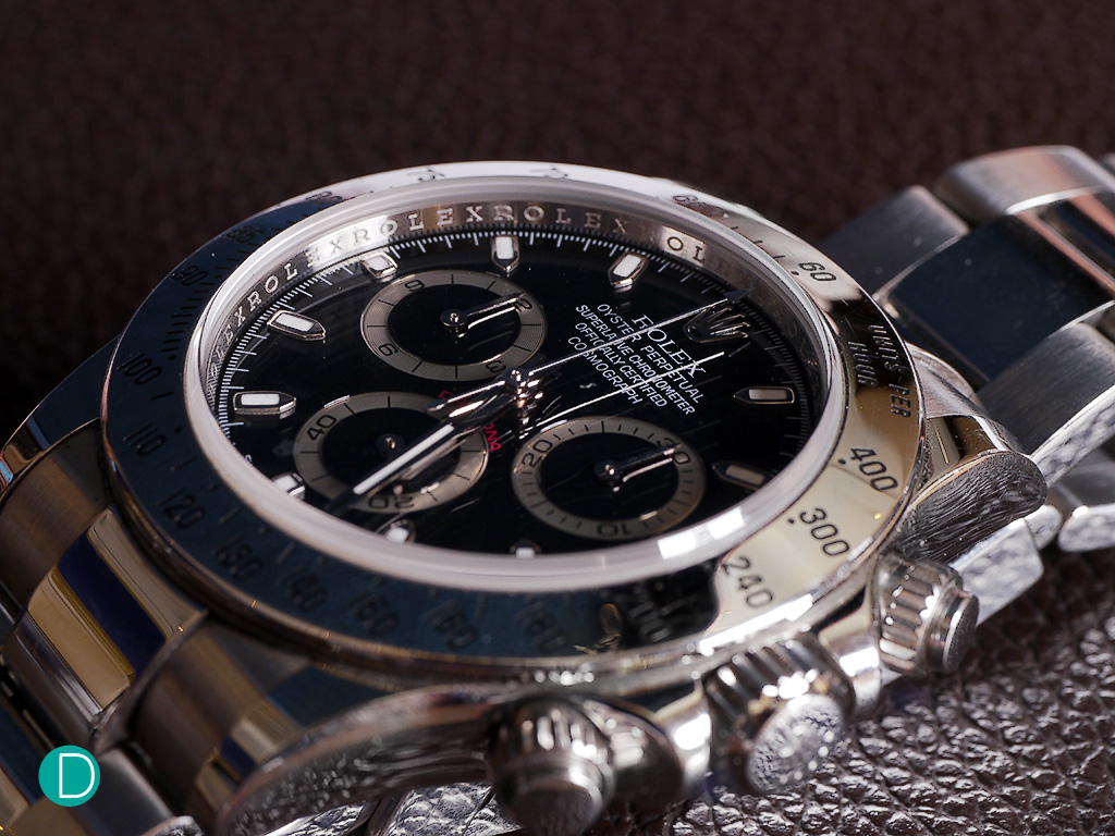 A popular watch for many  seasoned collectors, beginners and casual watch users, the Rolex Daytona fits the purpose in most situations be it dressy or casual.