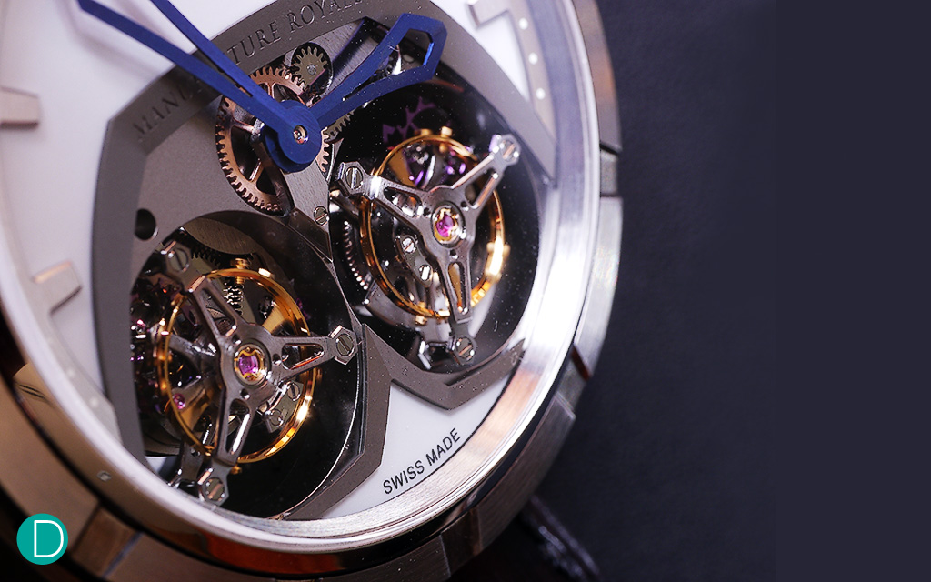 Another view of the double tourbillons. 
