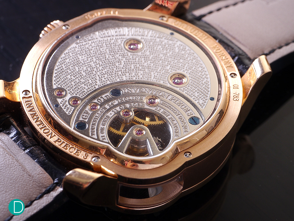 The caseback. Movement finishing is exceptional.