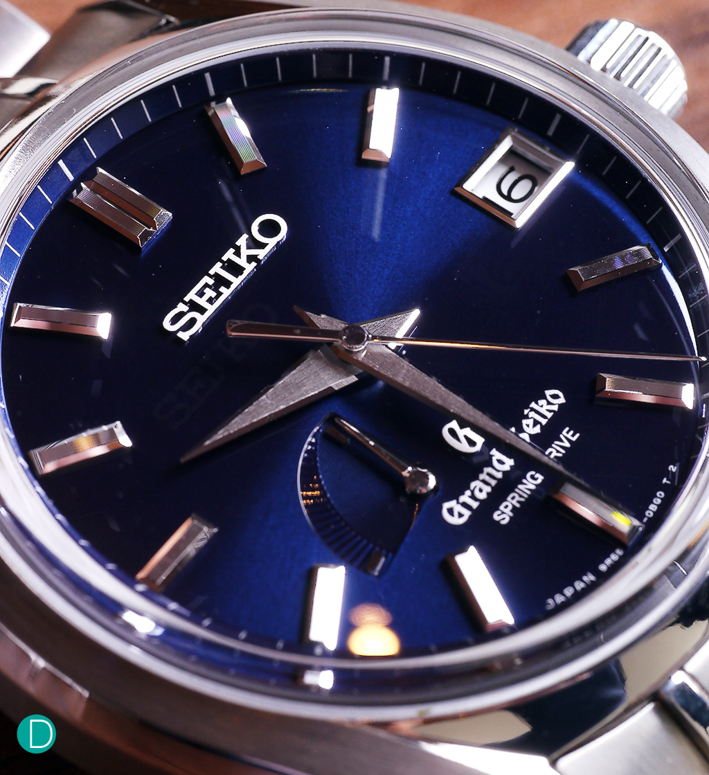 Grand Seiko 62GS is the re-imagined version, now fitted with a spring drive movement, in a titanium case.