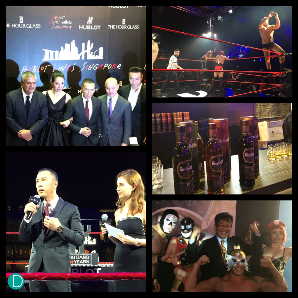 Hublot's World's Largest Pop-up store opening gala, with Donnie Yen and Lucha Libre and a magnificent gala dinner.