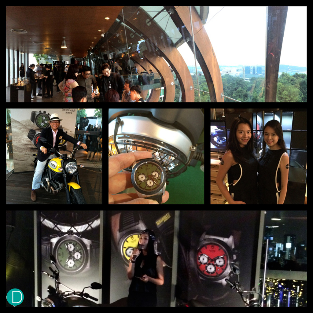 Launch of the Tudor Ducati Fastrider. At the peak of Mount Faber, Singapore.