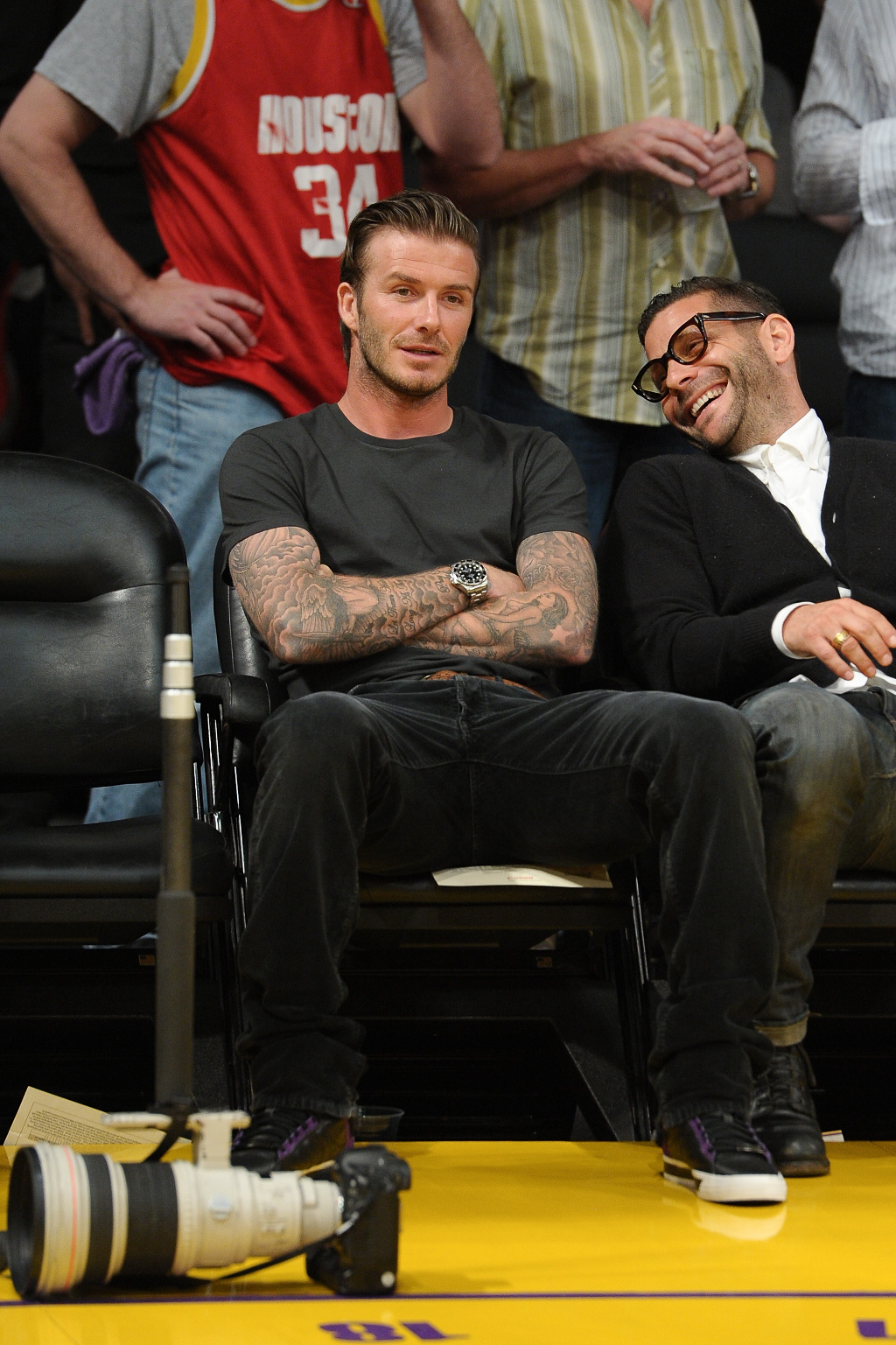 David Beckham with his Rolex Deepsea Sea Dweller. Picture (C) Pop Sugar