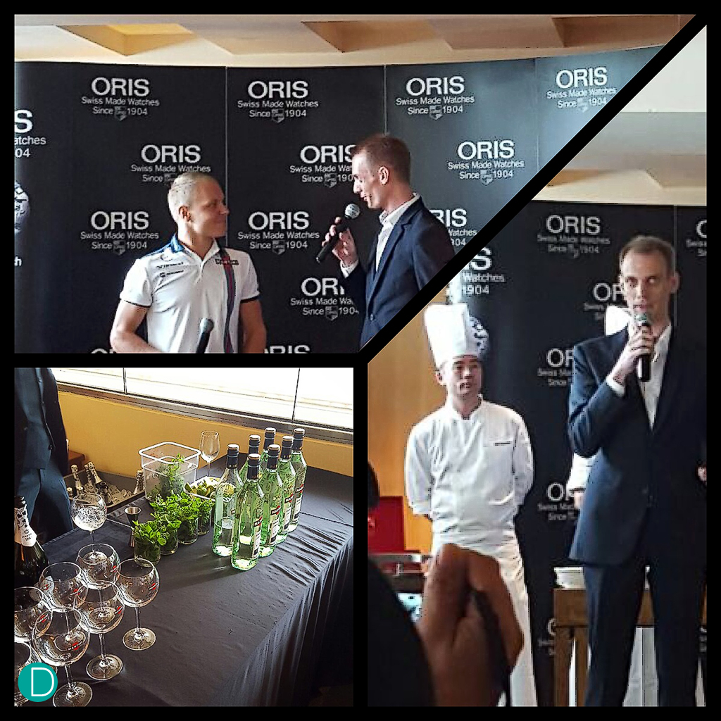Oris Press Conference with Valtteri Bottas and Michael Meier of Oris.