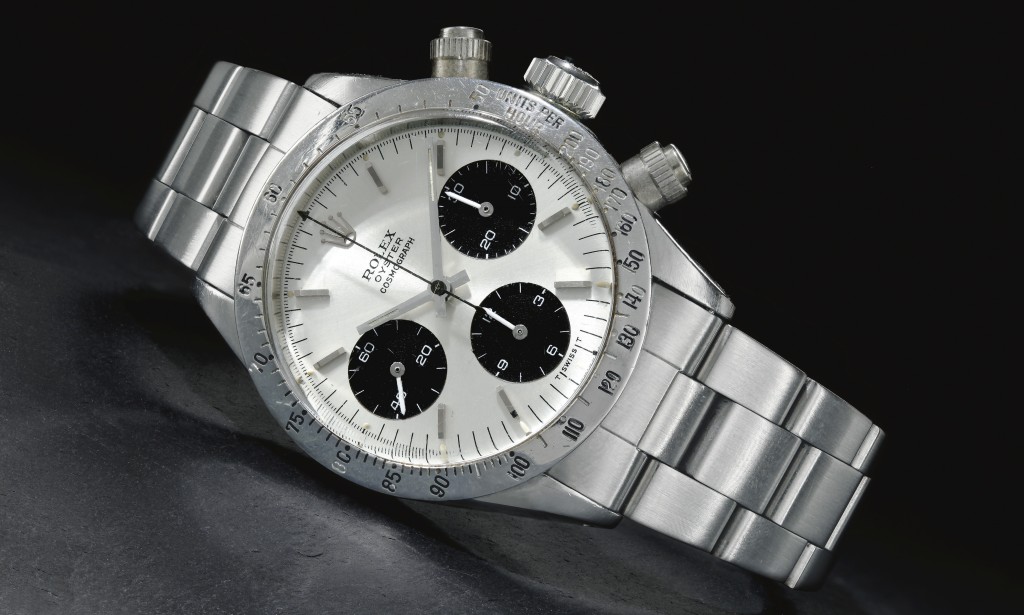 A Vintage Rolex Daytona similar to the one on the wrist of Christine Brinkley. Picture (C) Sothebys