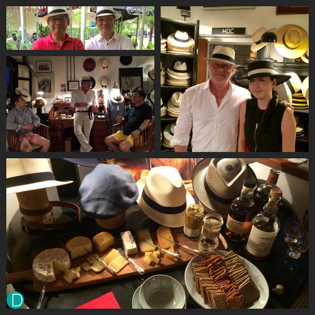 Celebration of the panama hat party at Hat of Cain