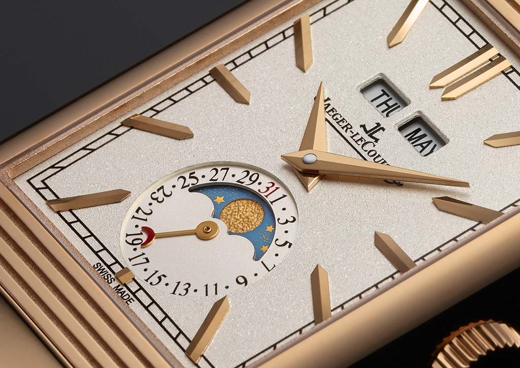 The classic looking Reverso Tribute Calendar.