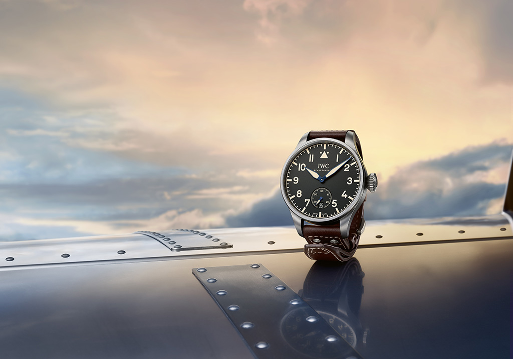 The IWC Big Pilot Heritage 48 on a promotional image from IWC.