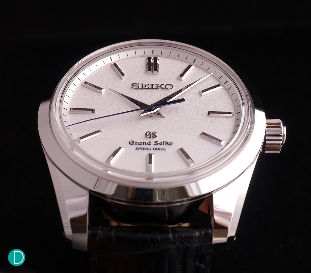Grand Seiko SGBD001 Spring Drive 8 Day Power Reserve. The design aesthetic is very conservative, and understated. But excellently execution makes up for it.