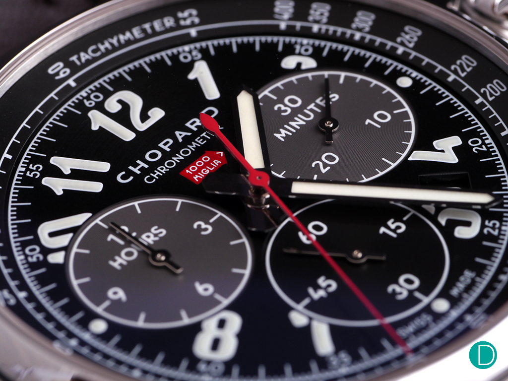 A close-up of the Mille Miglia 2016 XL Race Edition.