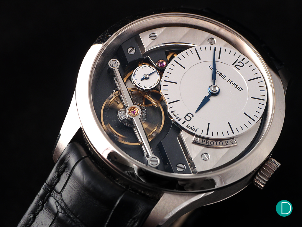 The Greubel Forsey Signature 1 used in the discussion to illustrate the finer points of finishing.