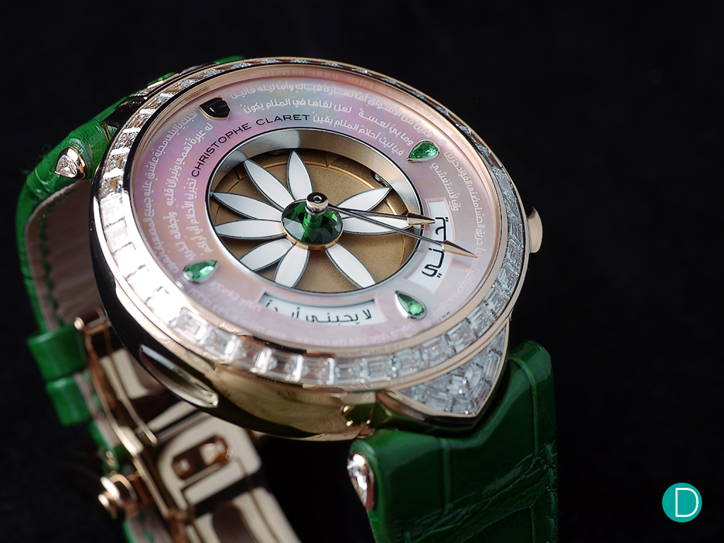 The design and concept of the watch was inspired by one of the most famous questions of all: “Does he love me?”