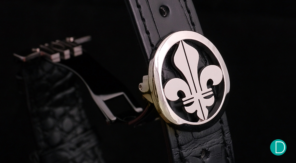 The Fleur de Lys is a prominent feature, and adopted by Schaller as the brand's logo.