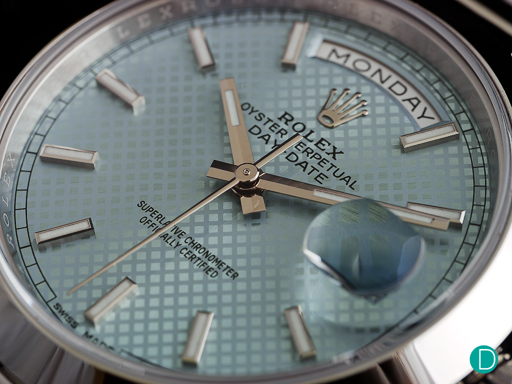 The ice blue dial is mesmerising. 