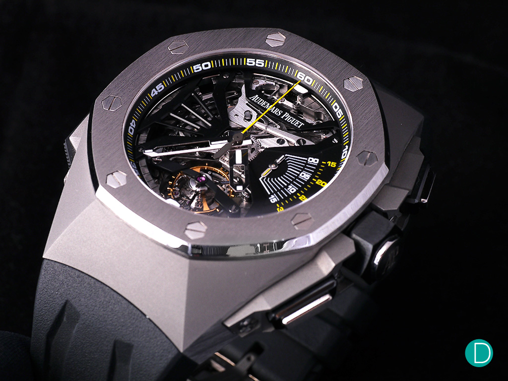 The AP Royal Oak Concept Supersonnerie follows the case shape of the earlier Royal Oak Concept watches.