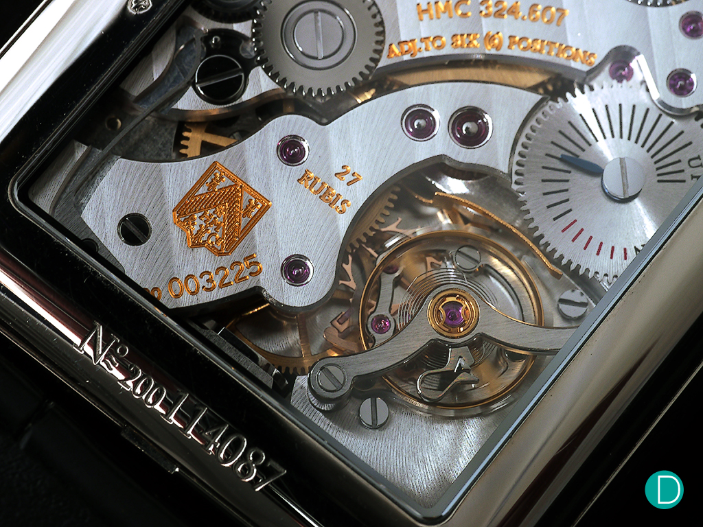 A closer look at H. Moser's Swiss Alps Watch calibre.