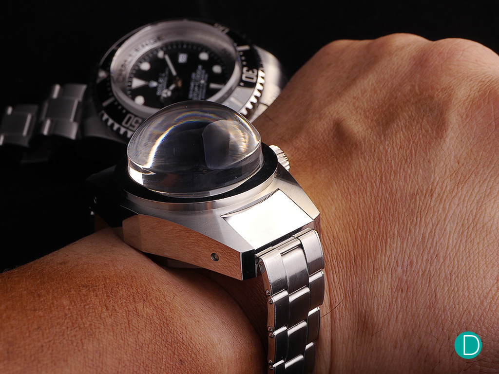 Rolex Deep Sea Special No. 47 on the wrist. 