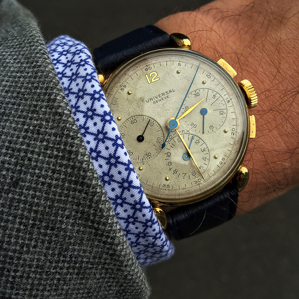 Universal Genève Compax chronograph. Photo by owner.