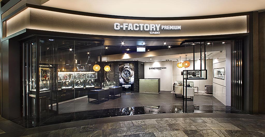 The new Casio G-Factory Premium Boutique in MBS.
