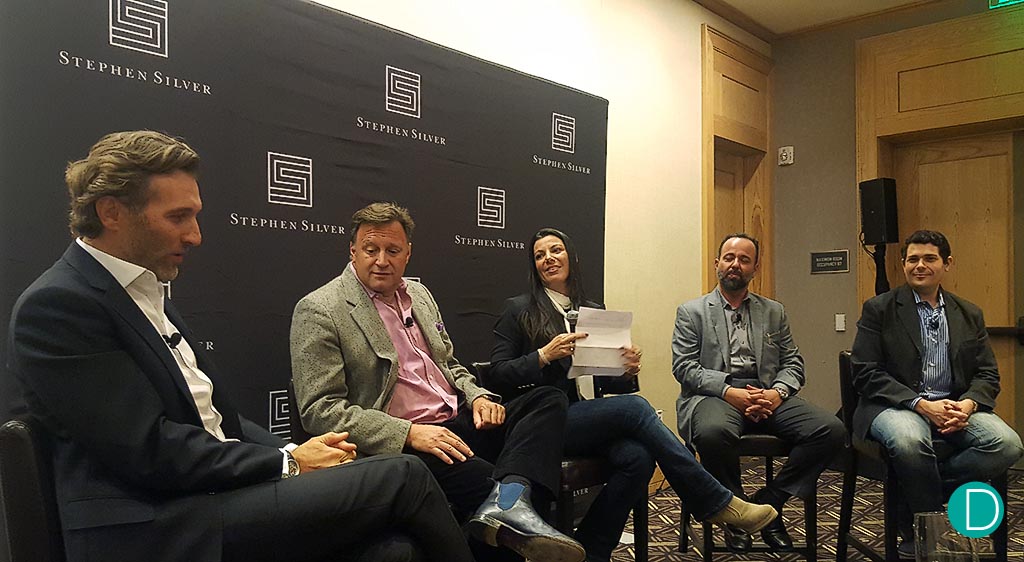  The Stephen Silver State of Independence panel: (From left to right) Frederic Watrelot-Christie's, James Malcomson-Robb Report, Sophy Rindler-Redbar, Manuel Yazijian-Watch Inspector and Ariel Adams-A Blog To Watch.