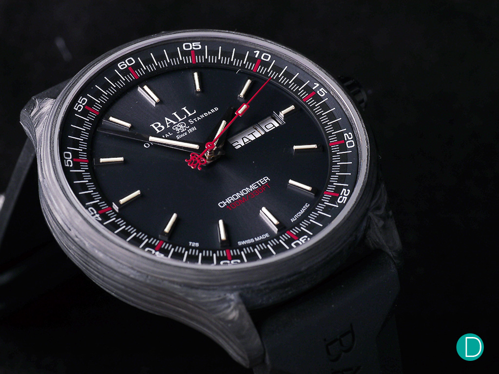 The Ball Engineer II Volcano's case is in Mumetal, a special 