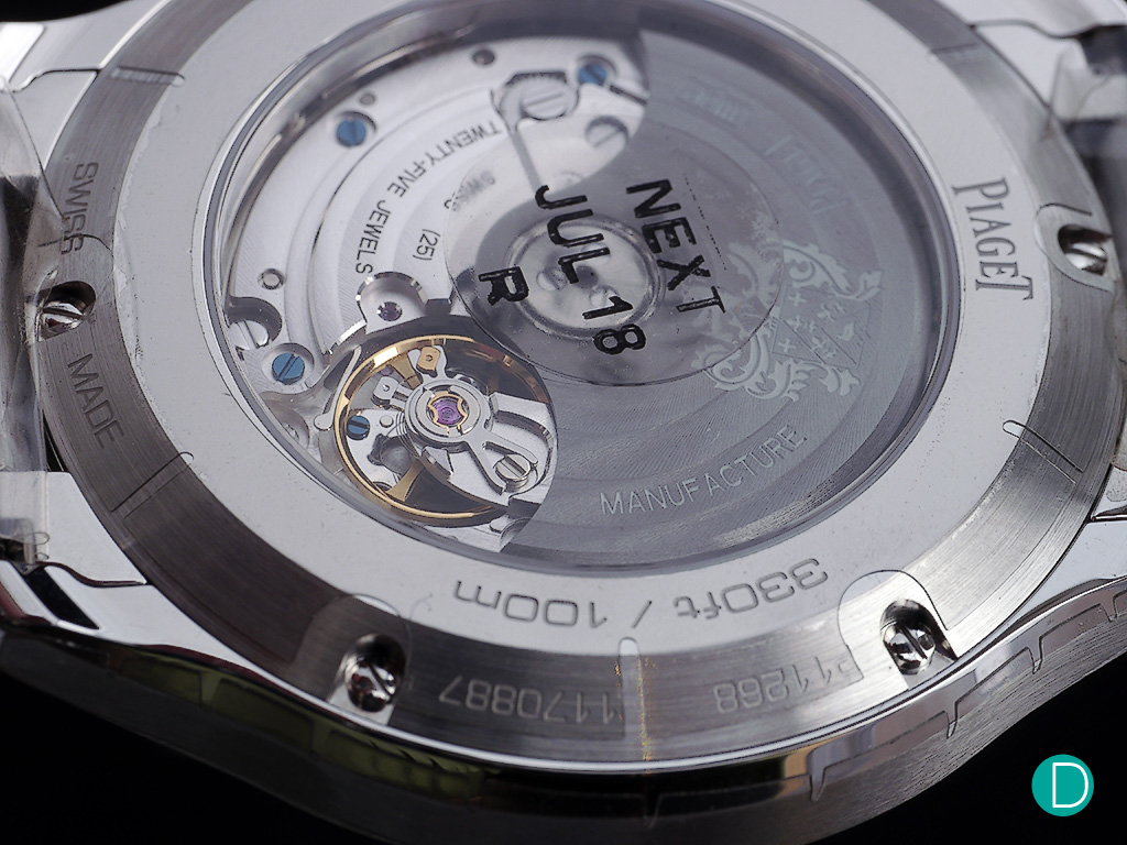 The Piaget 1110P Caliber, a development of the 800P automatic mechanical movement, renowned for its durability