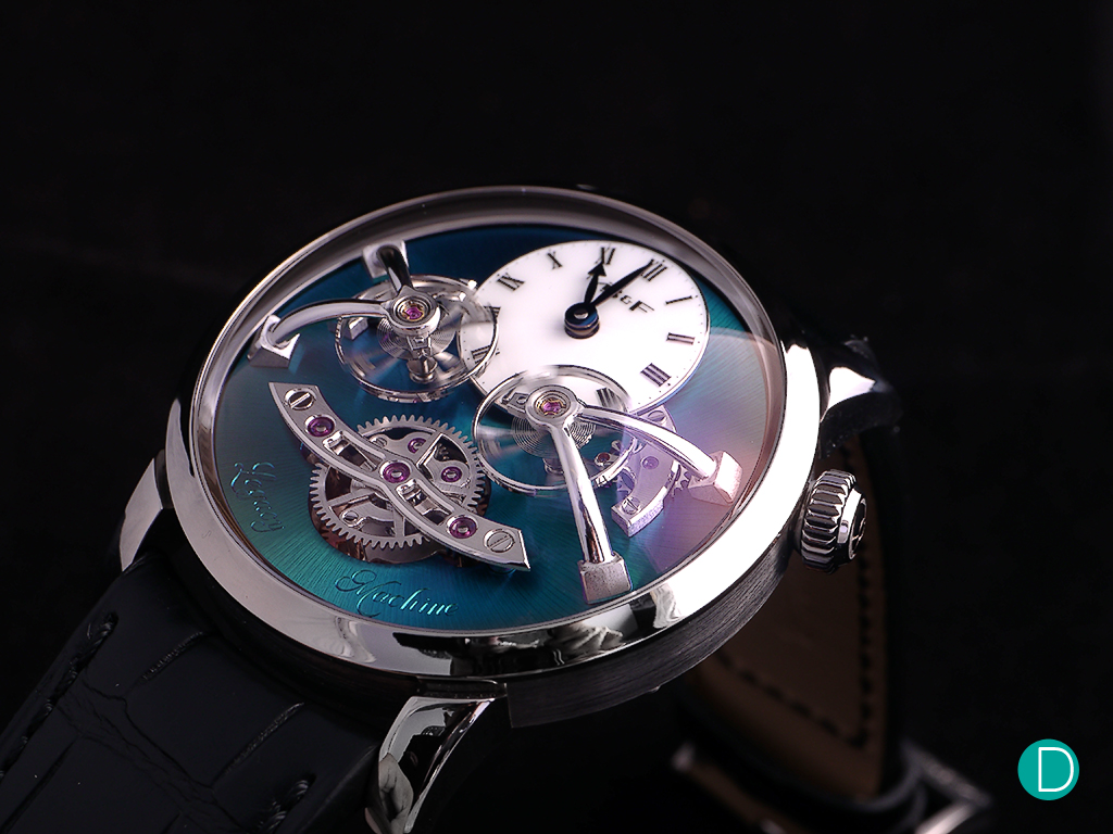 The LM2 was inspired by three horological legends namely Abraham-Louis Breguet, Ferdinand Berthoud and Antide Janvier.