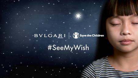 News: Bulgari renews commitment to Save The Children campaign with  #SeeMyWish -