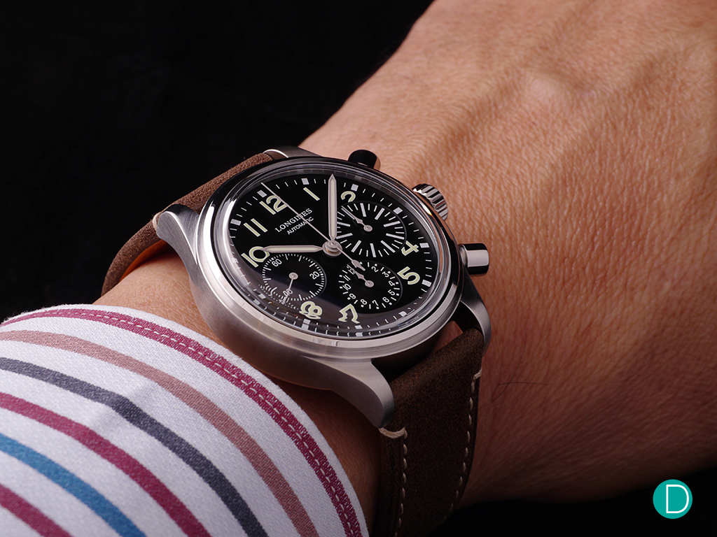 Longines BigEye Chronograph 41mm Review Watch Clicker | peacecommission ...