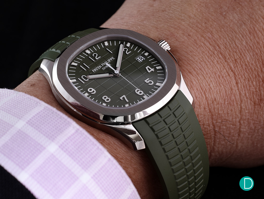 Review Mean And Green The Patek Philippe Aquanaut Jumbo Ref 5168g In Khaki Green