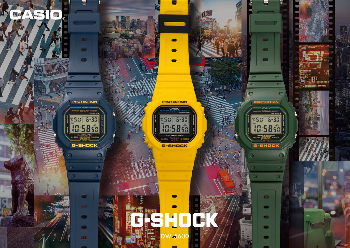Casio G-SHOCK revives colours with new DW-5600 Series -